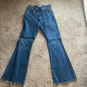 Women's Blue Flared Jeans